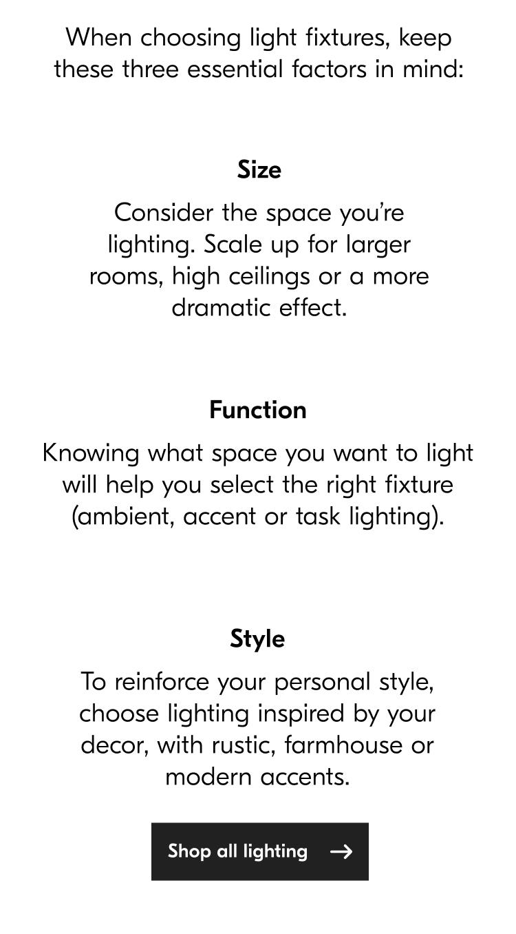Shop all Lighting